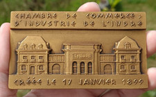 Rare médaille plaque bronze