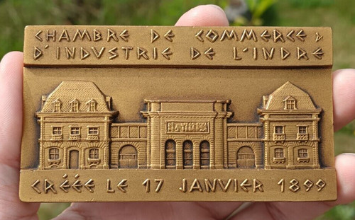 Rare médaille plaque bronze