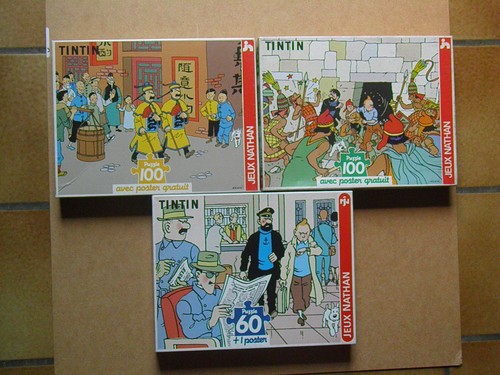Lot puzzles tintin 60 - puzzles,
