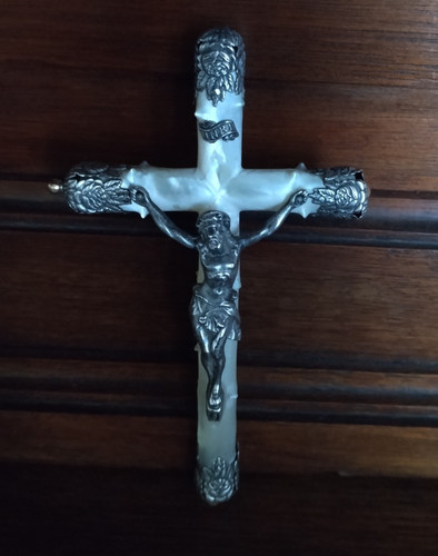 Ancien croix crucifix en - crucifix,,