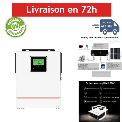 Onduleur solaire hybride - solaire,