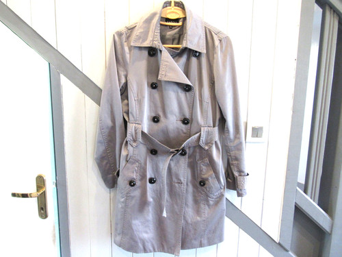 Imperméable court gris 40 - t,