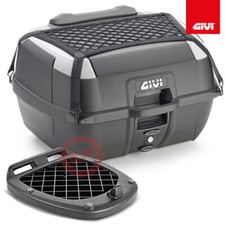 Top-Case 45L GIVI B45 + Capacité' 2 Casques Avec Plaque Case Moto + Dossier