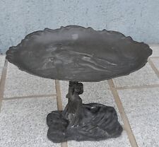 Ancien coupe à fruits / vase en étain ART DECO, ART NOUVEAU, signé Ch.Perron