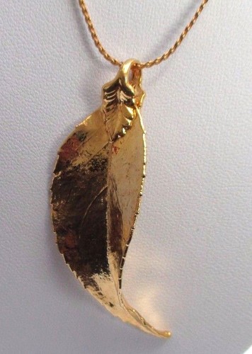 Pendentif chaîne feuille - pendentif,