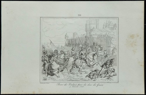 1845 prise calais par le - prise,