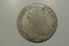LOUIS XVI ECU BUSTE HABILLE 1777 I = LIMOGES RARE petit tirage
