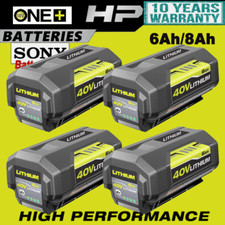 1/2 batteries Li-ion pour Ryobi 36V 40V 8,0 ah/6,0 ah BPL3626 BPL3626D BPL3640