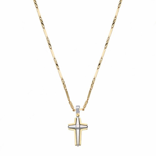 Collier blanc et jaune - or,