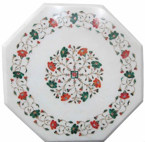 Marble table top - 15", semi