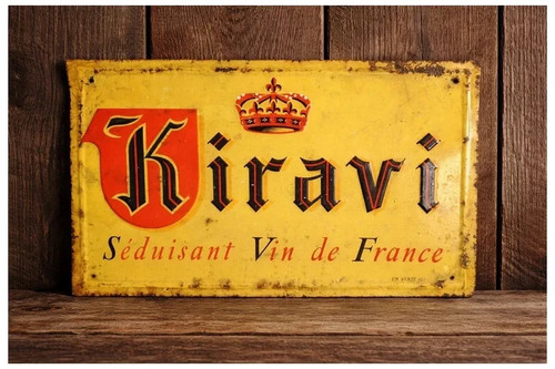 Plaque métalique kiravi - métalique,