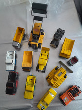 VINTAGE LOT 12 VOITURES MINIATURES NOREV MINI JET ENGINS CHANTIER MATCHBOX TONKA