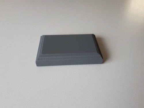 Socle bois peint gris - en,