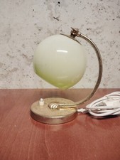 Lampe De Bureau/ Table Art Déco Années 30 Laiton Verre Vintage Retro