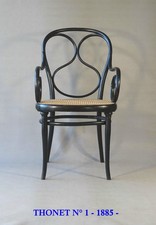 Fauteuil THONET N°1 , vers 1885 - état original parfait -
