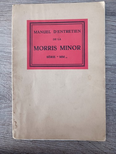 Manuel entretien morris - manuel,