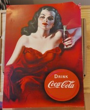 Affiche Publicitaire Coca-Cola Vintage Rétro (32cm/24cm)