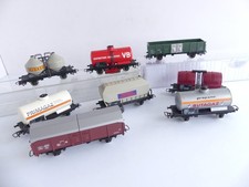 JOUEF 8 WAGONS A ESSIEUX DIVERS DONT 1 NETTOYEUR DE VOIES