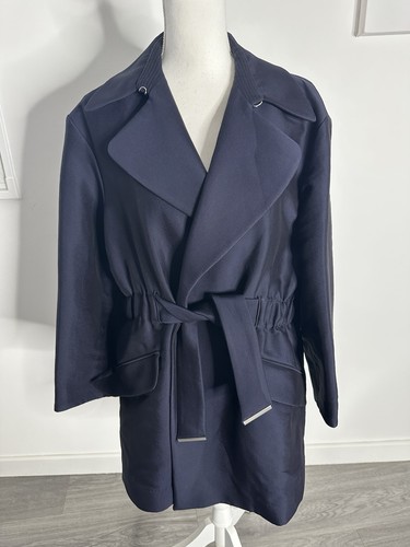 Trench oversize bleu marine - trench,