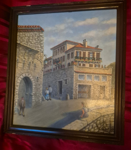 Huile sur panneau - huile,