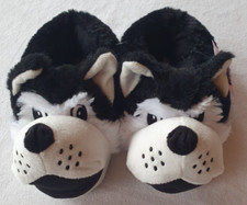 Chaussons noir et blanc chien neufs Bronzini taille 30/31
