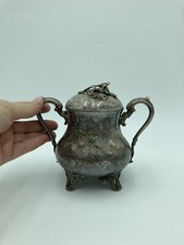 Sucrier Ancien Métal Argenté