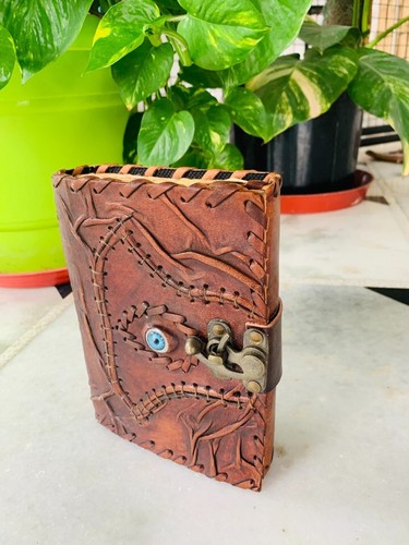 Journal cuir vierge - en,