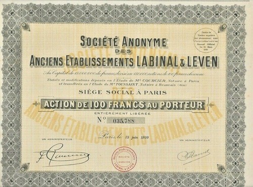 Des anciens ets - ets, labinal
