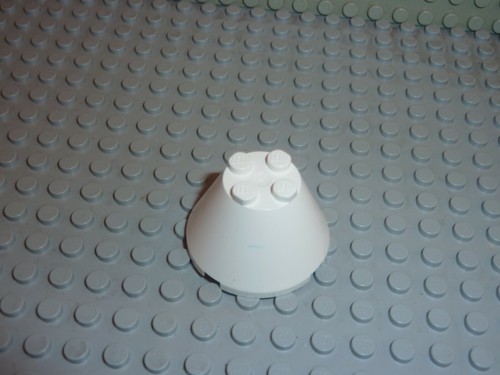 Lego espace space - white, cone