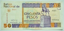 50 PESOS CONVERTIBLES  1994