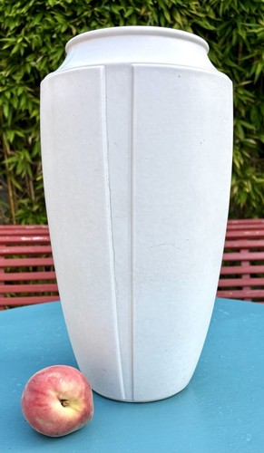 Important vase blanc