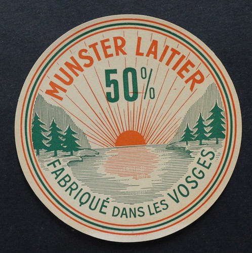 Etiquette fromage munster - etiquette,