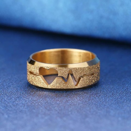 Bague coeur rythme cardiaque