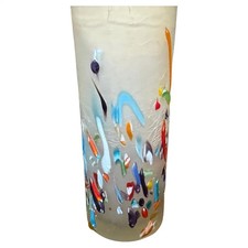 Vase Cylindrique En Verre De