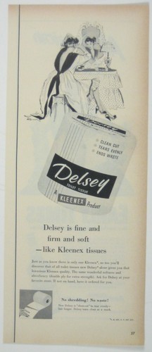 Vintage delsey kleenex toilet - vintage,