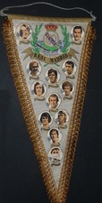 FOOTBALL FANION 1978-1979 ESPAGNE REAL MADRID STIELIKE JENSEN PIRRI JUANITO SOL