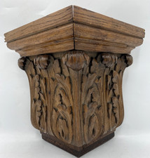 Antique french shelf for statue or sculpture 19th century woodwork