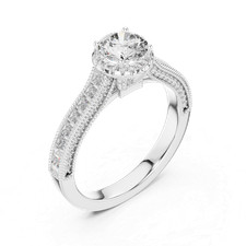 Bague diamant 925 en argent