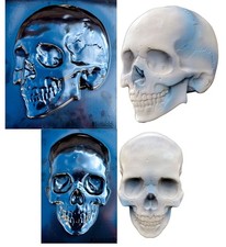 SvitMolds DIY Skull Mold Panno Plaque Béton Ciment Béton Crâne