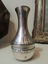 ancien vase en metal argenté