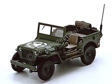 1941 Jeep Willys 1-4 Ton Army Militar Truck "Abierto" Verde Caqui 1:43 Cararama 