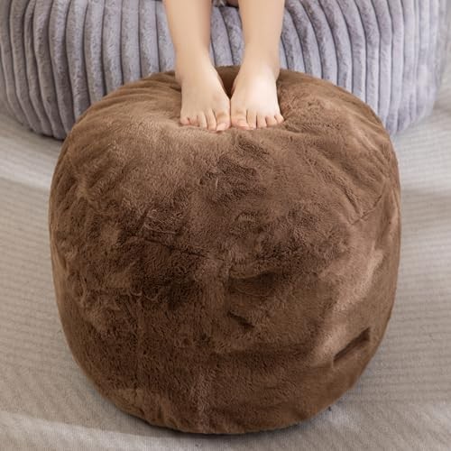 Pouf stuffed ottoman round - pouf,