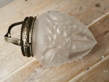 Belle verrerie, abat jour, pour lampe ou suspension, Art Déco.
