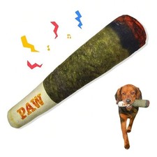 Jouet Chien Grinçant Forme Cigare – Peluche à Mâcher Amusante Petit/Moyen