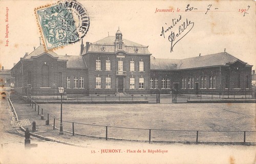 Cpa jeumont place - cpa, 59