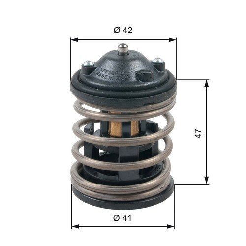 Thermostat, liquide de
