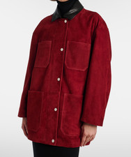 Veste femme oversize en cuir