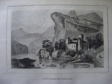 Gravure du Château de LACASE