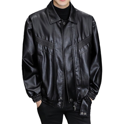 Hommes desseré cuir veste - hommes, pu