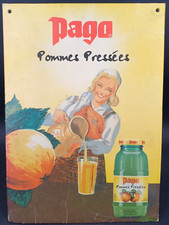 PLAQUE PUBLICITAIRE PAGO